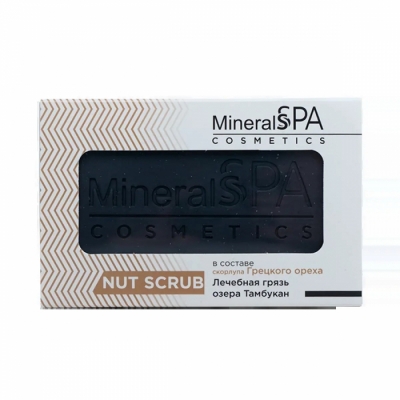 Мыло-скраб «MineralSPA cosmetics» на основе Лечебной грязи озера Тамбукан и грецкого ореха 120гр.